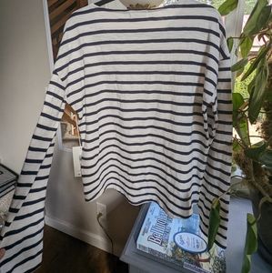 NEW Carve Designs navy stripe shirt